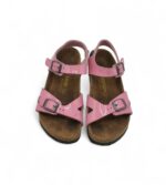 Sandale copii Birkenstock 30, imitatie de piele, roz - imagine 3