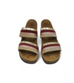 Saboti dama Bonova 40, material textil, imitatie de piele, multicolor - imagine 3