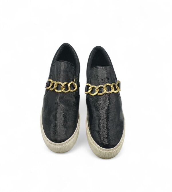 Espadrile dama Next 37 imitatie de piele, negru - imagine 3