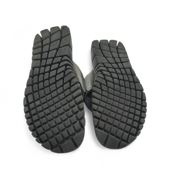 Saboti dama Step Tone 39, imitatie de piele, negru gri - imagine 5