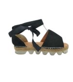 Sandale dama 39 material textil, negru