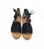Sandale dama 39 material textil, negru - imagine 3