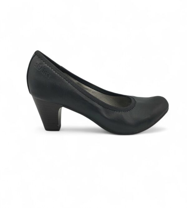 Pantofi dama Oliver 39, imitatie de piele, negru - imagine 1