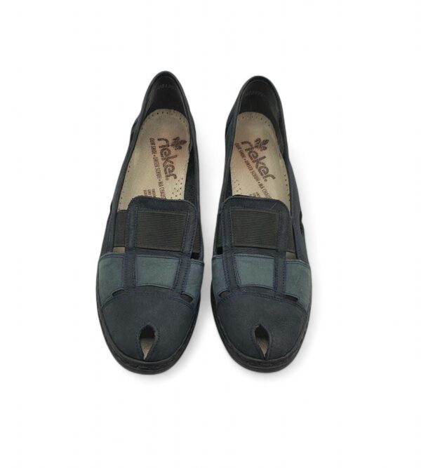 Sandale dama  Rieker 38, piele, bleumarin - imagine 3