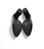 Pantofi dama Bei 35, imitatie de piele, negru - imagine 5