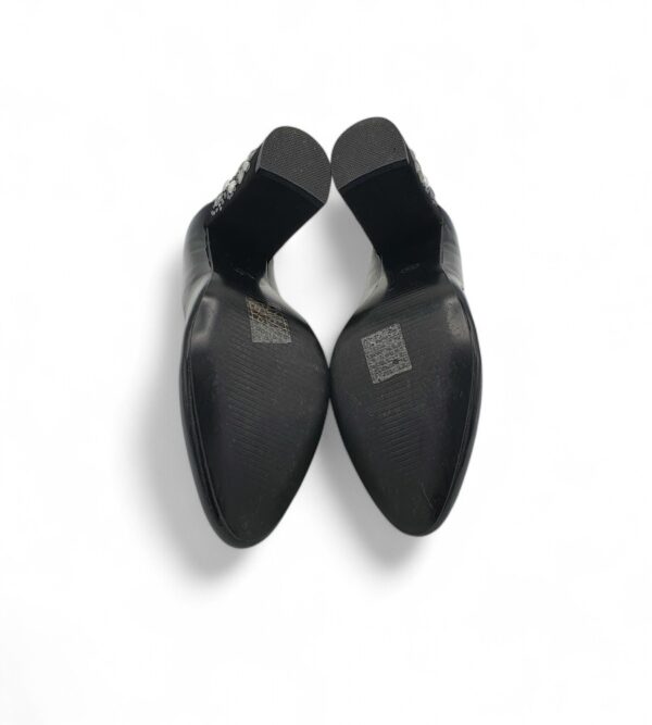 Pantofi dama Bei 35, imitatie de piele, negru - imagine 5