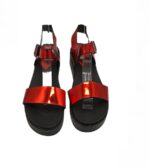 Sandale dama Lady Star 38, imitatie de piele, rosu - imagine 2