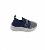 Adidasi copii 26 material textil, albastru gri