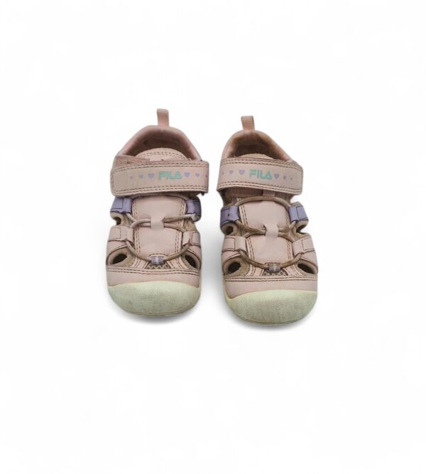 Sandale copii  Fila 23, imitatie de piele, material textil, roz - imagine 3