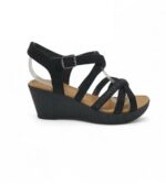 Sandale dama Lilley 40, material textil, negru