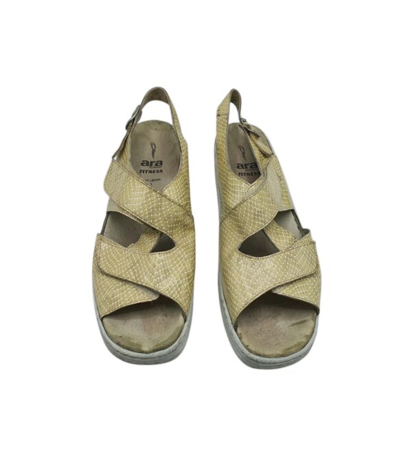 Sandale dama Ara 41 piele, galben - imagine 3
