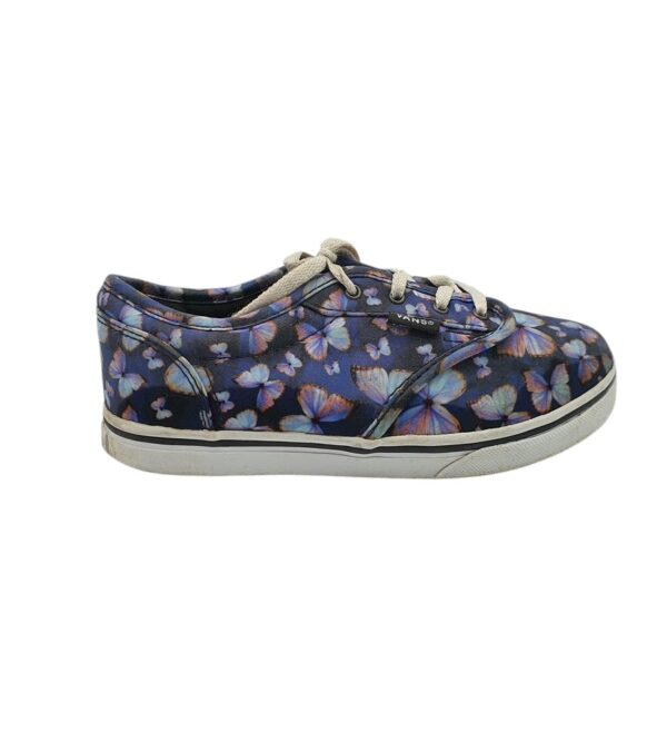 Tenisi copii Vans 34, material textil, albastru negru - imagine 1