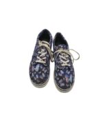 Tenisi copii Vans 34, material textil, albastru negru - imagine 3