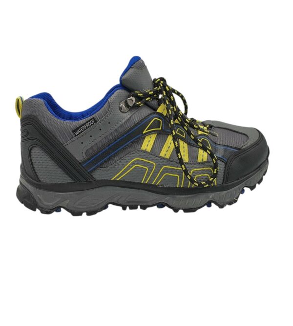 Adidasi barbati 42, imitatie de piele, material textil, gri , waterproof - imagine 1