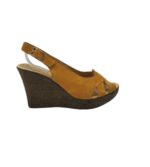 Sandale dama Mark 37, piele intoarsa, maro