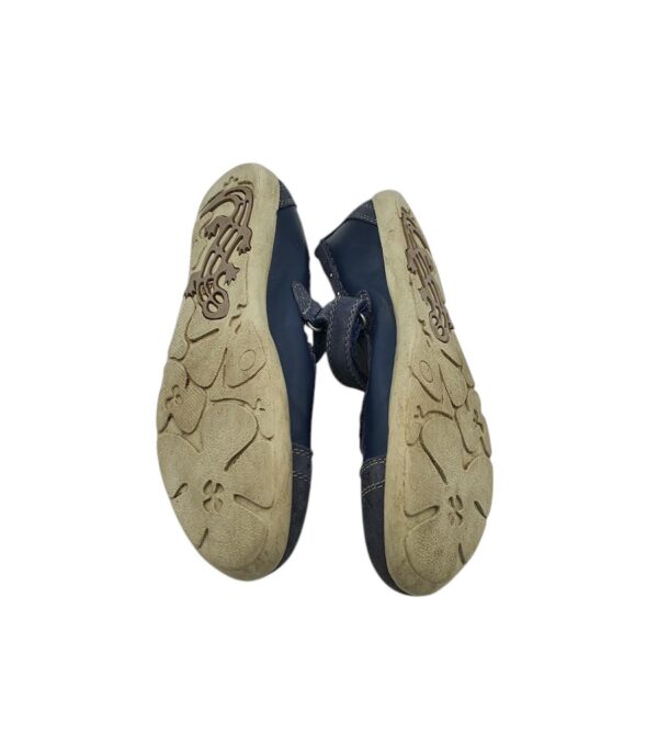 Balerini copii Lurchi 35 imitatie de piele, piele intoarsa, albastru - imagine 5