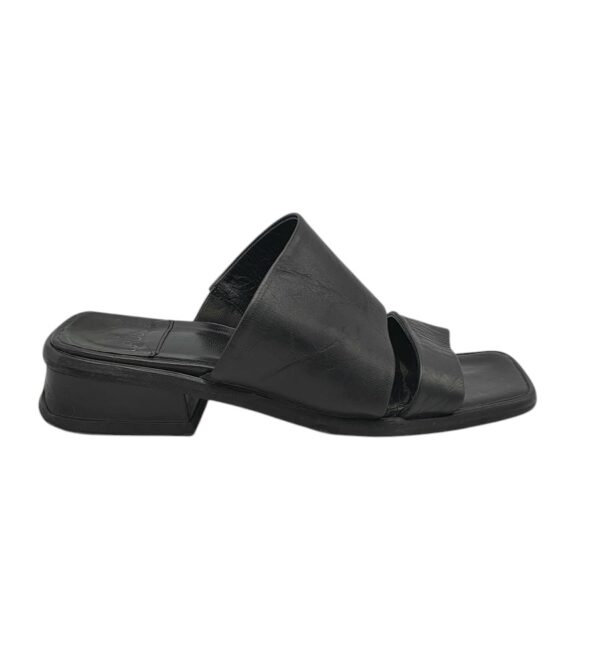 Saboti dama Cross 40,  piele, negru - imagine 1