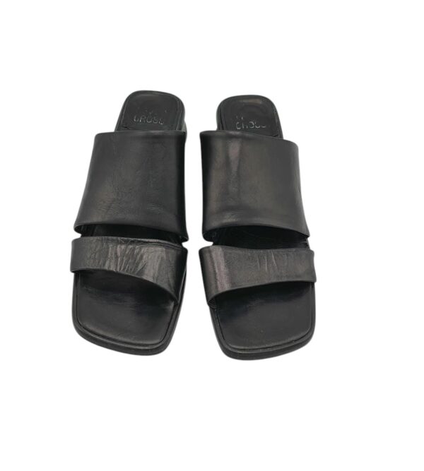 Saboti dama Cross 40,  piele, negru - imagine 3