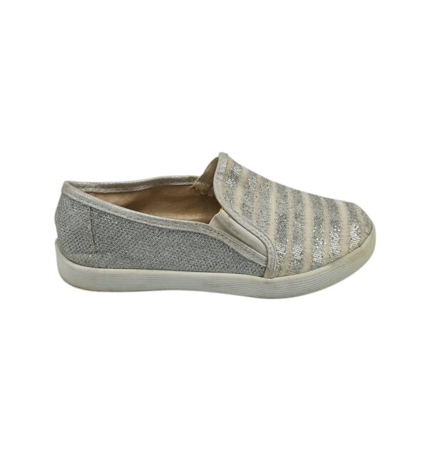 Espadrile dama 37, material textil, gri - imagine 1