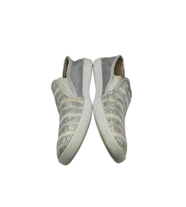Espadrile dama 37, material textil, gri - imagine 4