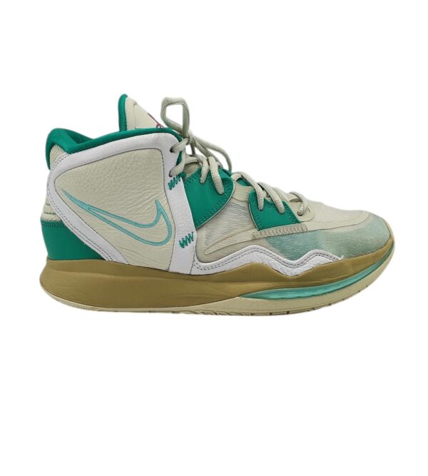 Adidasi barbati Nike Kyrie 45, piele, material textil, alb verde - imagine 1