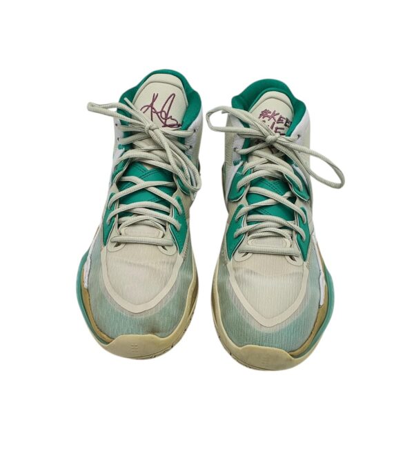 Adidasi barbati Nike Kyrie 45, piele, material textil, alb verde - imagine 3