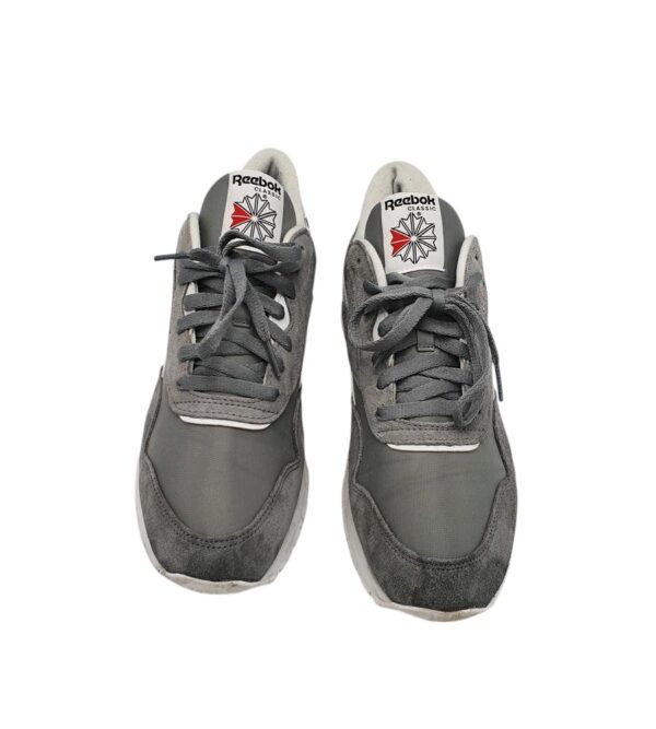 Adidasi barbati Reebok 44, material textil, piele intoarsa, gri - imagine 3
