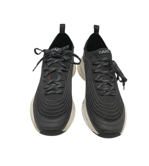 Adidasi barbati Karl Lagerfeld 45, material textil, imitatie de piele, negru - imagine 3