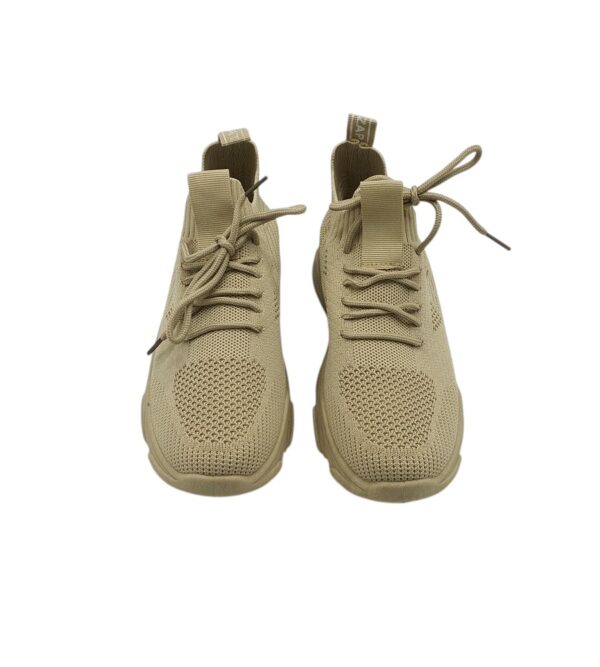 Adidasi dama Zap material textil, bej - imagine 3