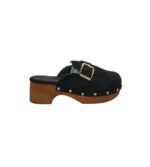 Saboti dama BT, material textil, negru