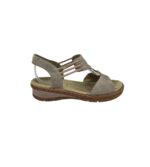 Sandale dama Ara 38, material textil, gri