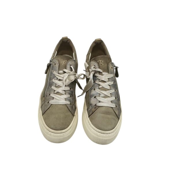 Tenisi dama Paul Green 39, piele intoarsa, gri - imagine 3