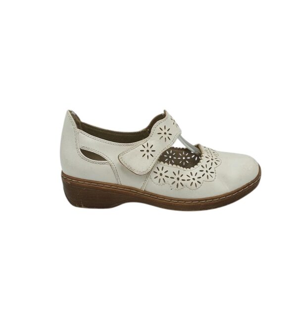 Pantofi dama Easy Street 38, imitatie de piele, alb - imagine 1