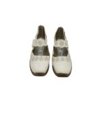 Pantofi dama Easy Street 38, imitatie de piele, alb - imagine 5