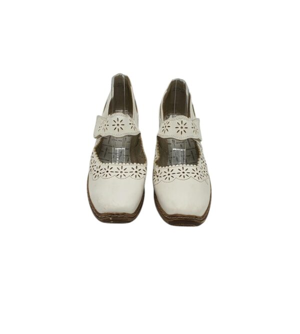 Pantofi dama Easy Street 38, imitatie de piele, alb - imagine 5