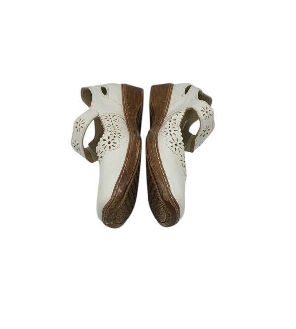 Pantofi dama Easy Street 38, imitatie de piele, alb - imagine 3
