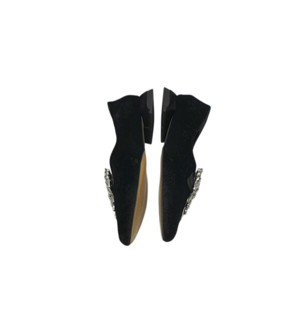 Pantofi dama Pretty 37, material textil, negru - imagine 4
