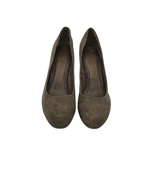 Pantofi dama Marco Tozzi 38, material textil, gri - imagine 3