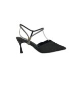 Pantofi dama 40, material textil, negru