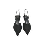 Pantofi dama 40, material textil, negru - imagine 5