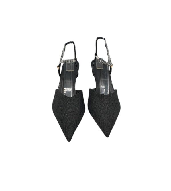 Pantofi dama 40, material textil, negru - imagine 5