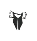Pantofi dama 40, material textil, negru - imagine 3