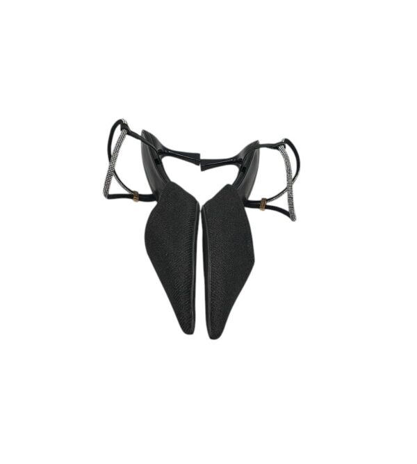 Pantofi dama 40, material textil, negru - imagine 3