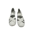 Sandale dama Angel Blue 40, piele, alb - imagine 3