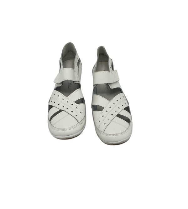 Sandale dama Angel Blue 40, piele, alb - imagine 3