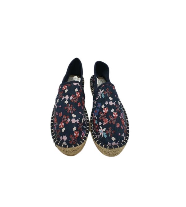 Espadrile dama Esmara 37, material textil, albastru multicolor - imagine 2