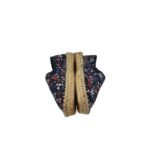 Espadrile dama Esmara 37, material textil, albastru multicolor - imagine 3