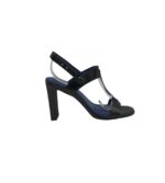 Sandale dama 37, imitatie de piele, negru