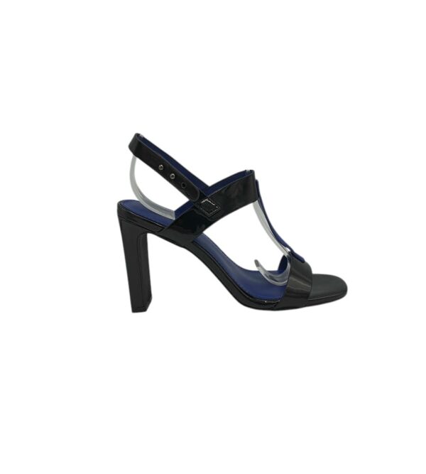 Sandale dama 37, imitatie de piele, negru - imagine 1