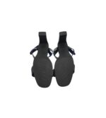 Sandale dama 37, imitatie de piele, negru - imagine 4